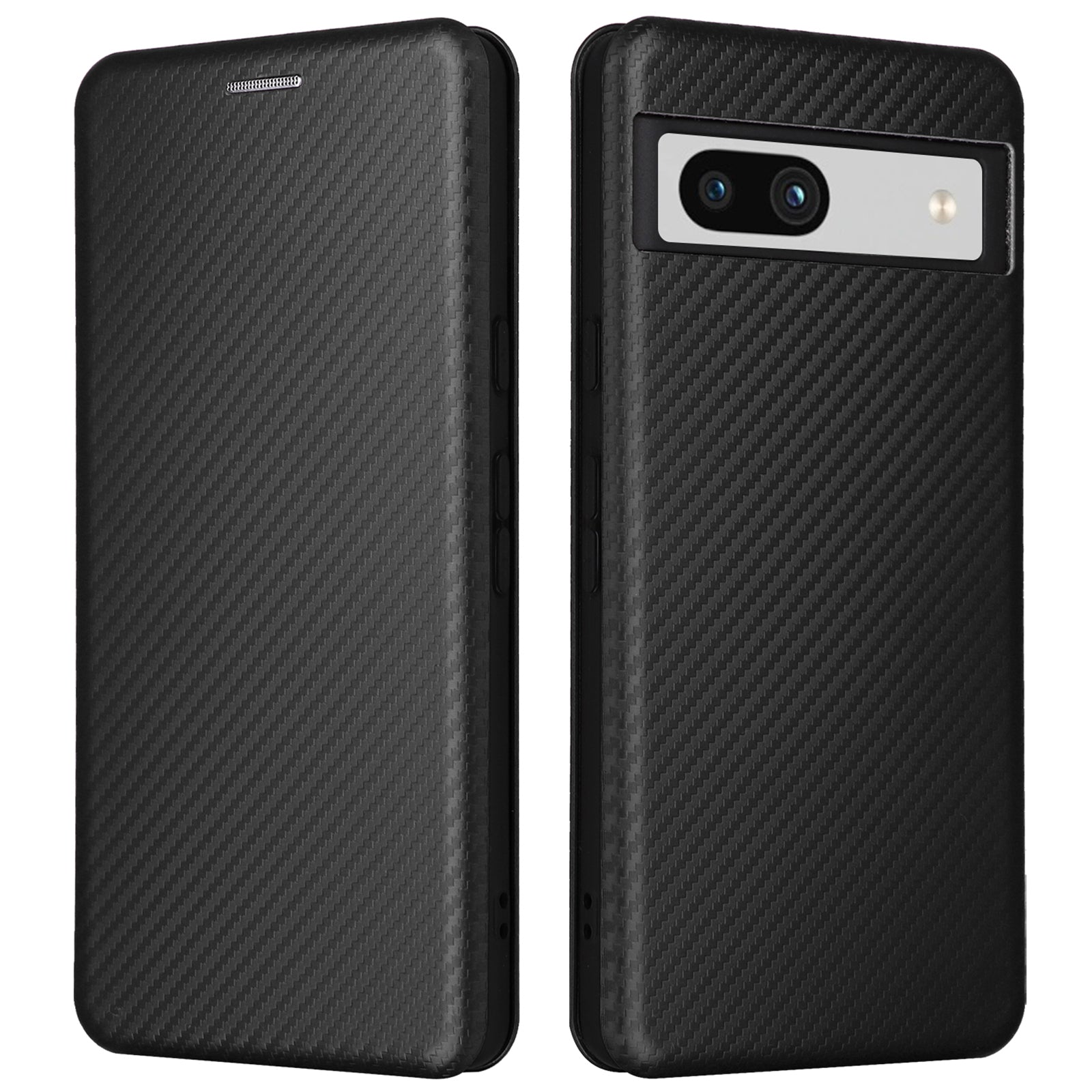 For Google Pixel 7a Carbon Fiber Texture Phone Case Card Slot PU Leather Magnetic Auto-absorbed Stand Cover For Google Pixel 7a Carbon Fiber Texture Phone Case Card Slot PU Leather Magnetic Auto-absorbed Stand Cover
